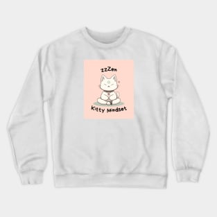 Kawaii Cute Yoga Meditating Cat Crewneck Sweatshirt